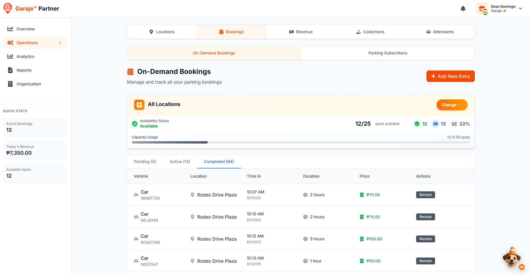 Rodeo Drive Plaza profitability dashboard